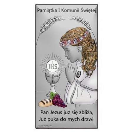 Obrazek Pamiątka I Komunii Św. Dziewczynka 6717/2ACOL